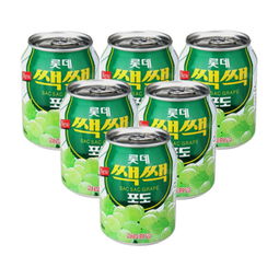 乐天 粒粒葡萄汁238ml X 6 组合装 韩国