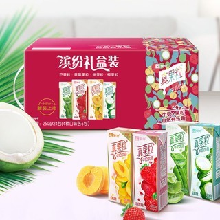 MENGNIU 蒙牛 真果粒 牛奶饮品组合装 4口味 250g*24盒(芦荟粒+草莓果粒+桃果粒+椰果粒)